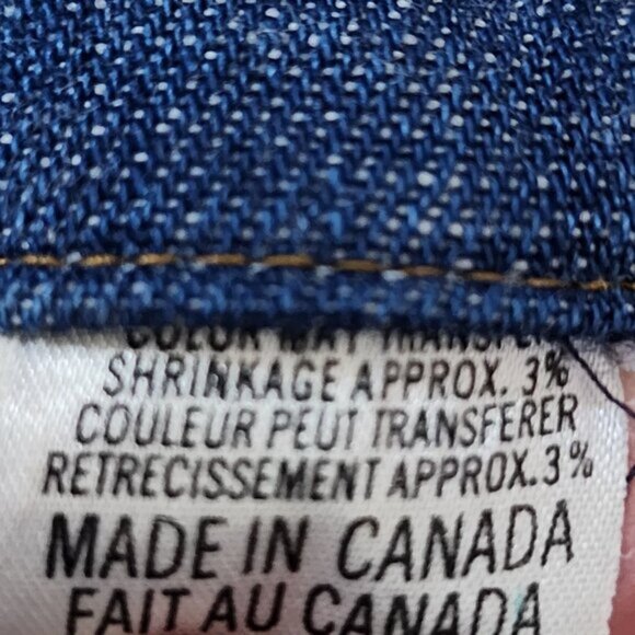 Levi's VTG Dark Wash Orange Tab Button Front Western Shirt - Picture 6 of 6